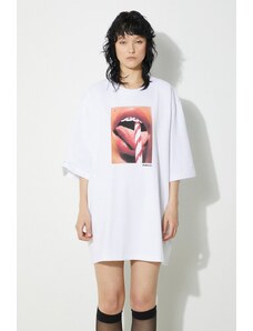 Bavlněné tričko Fiorucci Mouth Print Boxy T-Shirt bílá barva, W01FPTSH102CJ01WH04