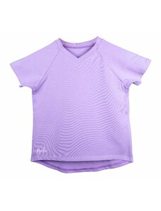 Babu Dětské oversize fialové raglánové tričko s krátkým rukávem