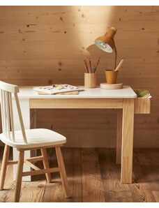 Kave home Dětský psací stůl pro nejmenší s knihovnou a poličkou- Serwa