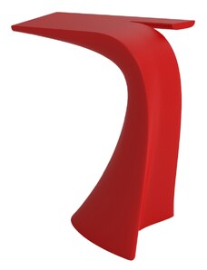 VONDOM Matně červený plastový barový stůl WING 76 x 50 cm