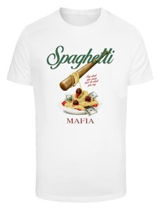 MT Men Pánské tričko Spaghetti Mafia - bílé