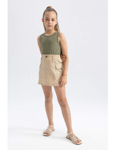 DEFACTO Girl Poplin Regular Fit Skirt