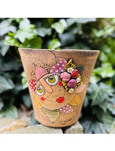 Keramika Javorník Květináč -slunce