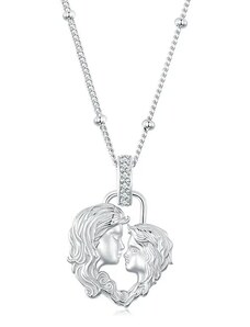 GRACE Silver Jewellery Stříbrný náhrdelník Matka a Syn - stříbro 925/1000