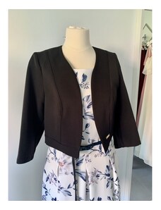 Marizu shop Elegantní černé sako s 3/4 rukávem