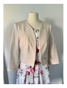 Marizu shop Elegantní krémové sako s 3/4 rukávem