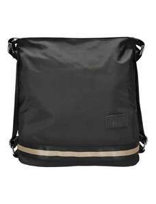 BOBO Praktický černý kabelko-batoh 2v1 z nylonu