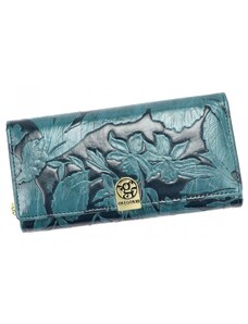 Módní dámská kožená peněženka Gregorio Azatea, modrá
