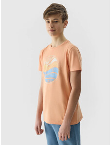 Chlapecké tričko regular s potiskem 4F - korálové