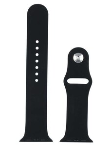 BB-Shop Silikonový řemínek pro Apple Watch černý 1 2 3 4 5 6 7 8 9 SE 42 44 45 49 mm