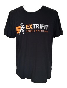 Pánské černé triko s logem Extrifit
