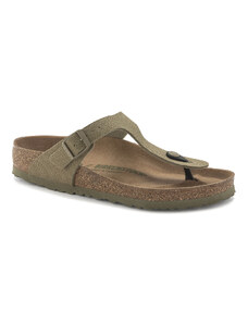 Birkenstock Gizeh Vegan Textile Regular Fit Unisex - Sandály Birkenstock - Zelená - 1023929-4.5