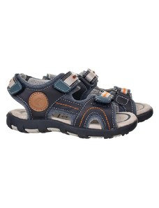 Geox dětské sandály modré s šedou