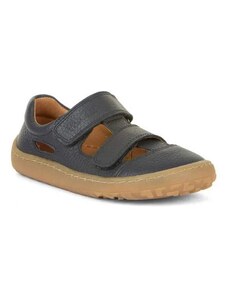 Modré kožené barefoot sandály Froddo G3150266
