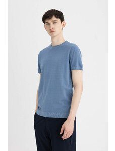 DEFACTO Standard Fit Crew Neck Knitwear Polo T-Shirt