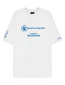 BALENCIAGA Supports The WFP White tričko