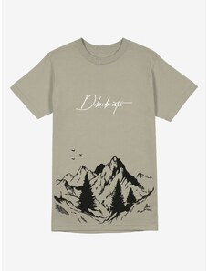 Cacadoo Pánské tričko s horami z BIO bavlny DOBRODRUŽSTVÍ