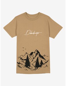 Cacadoo Pánské tričko s horami z BIO bavlny DOBRODRUŽSTVÍ - unisex střih