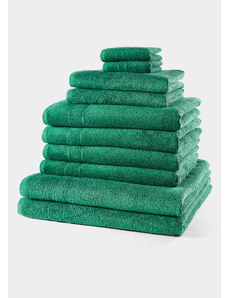bonprix Souprava ručníků (10dílná) Zelená