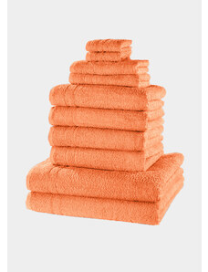bonprix Souprava ručníků (10dílná) Oranžová