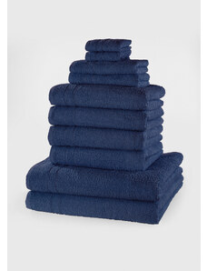 bonprix Souprava ručníků (10dílná) Modrá