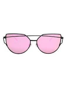 Zrcadlové sluneční brýle GLAM ROCK FASHION, růžové, UV 400 filtr, celková šířka 143 mm