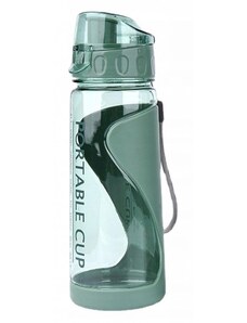 Přenosná Láhev na Vodu pro Fitness 600 ml, Zelená, Odolný Plast, 22x7.5x5.5 cm