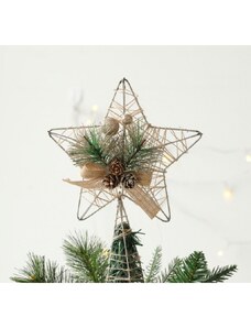 Vánoční stromeček XL, rozměry 25x16 cm, materiál kov a plast