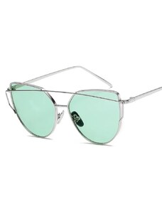Mint Transparentní Sluneční Brýle GLAM ROCK FASHION OK21WZ18, UV 400 Filtr, Metalové Zauszniki a Nosníky, 143mm Szerokość