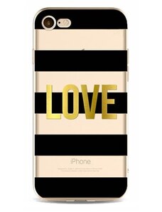 Silikonové Pouzdro na iPhone 5 / 5S - Love Etui16WZ10, Pružné a Odolné, Nová Kolekce 2017