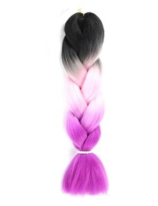 Syntetické ombre vlasy pro copánky, 100g, délka 120 cm