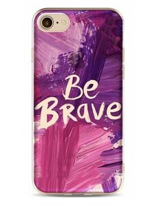 Silikonové Pouzdro na iPhone 5 / 5S - Be Brave, Pružné a Odolné, Nová Kolekce 2017