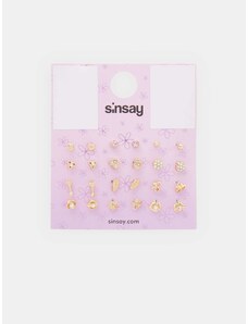 Sinsay - Sada 12 párů náušnic - zlatá