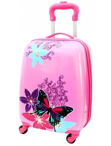 bHome Dětský cestovní kufr Motýlci 29l