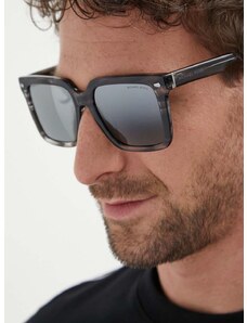 Sluneční brýle Michael Kors ABRUZZO pánské, šedá barva, 0MK2217U