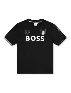 Dětské tričko BOSS černá barva, s potiskem, J50659