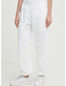 Tepláky Calvin Klein Jeans bílá barva, hladké, J20J223273