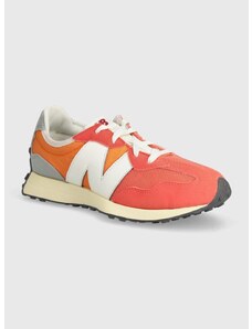 Dětské sneakers boty New Balance GS327RF oranžová barva