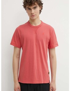 Bavlněné tričko G-Star Raw červená barva