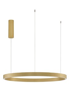 Zlaté závěsné LED světlo Nova Luce Elowen 80 cm