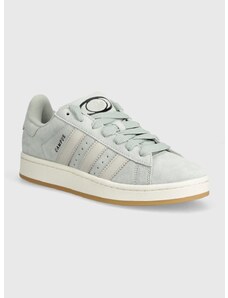 Nubukové tenisky adidas Originals Campus 00s stříbrná barva, ID8269