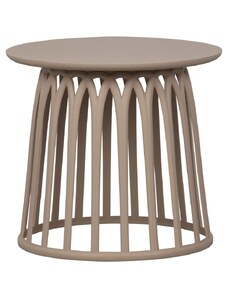 Hoorns Béžový plastový zahradní odkládací stolek Brian 50 cm
