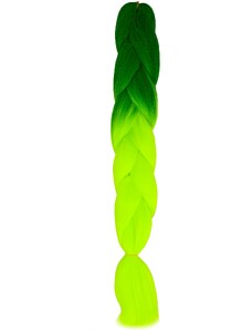 Soulima Kanekalonové copánky Ombre zelené neon