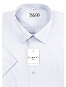 Pánská košile AMJ Comfort fit s krátkým rukávem - bílá JK18