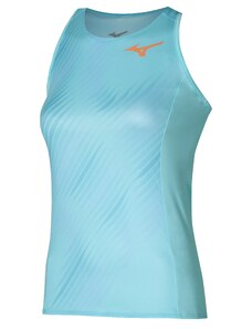 Dámské tílko Mizuno Printed Tank Tanager Turquoise S