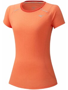 Dámské tričko Mizuno Dry Aeroflow Tee oranžové, S
