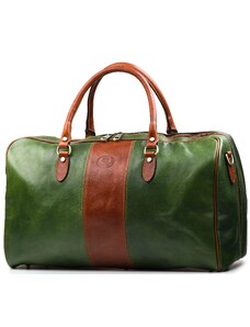 Blaire Kožená cestovní taška Taylor zelená