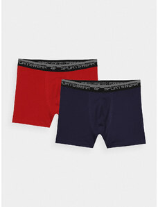 Pánské spodní prádlo boxerky 4F (2-pack) - tmavě modré/červené