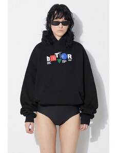 Mikina Butter Goods Design Co černá barva, s kapucí, s potiskem, BGQ1241502