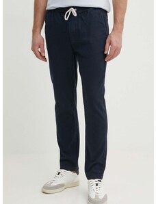 Kalhoty Pepe Jeans pánské, tmavomodrá barva, ve střihu chinos